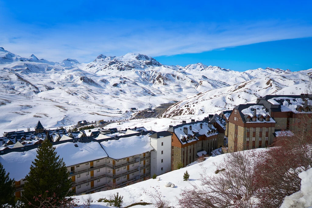 Vista aérea de las pistas de Formigal