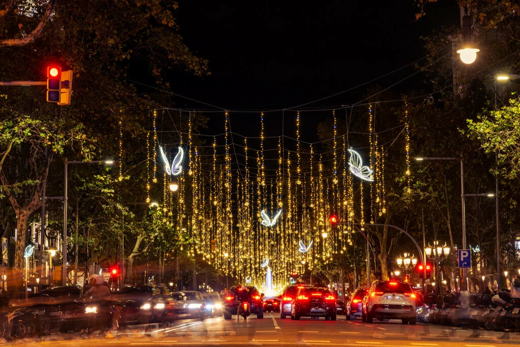 Calles de Barcelona en Navidad