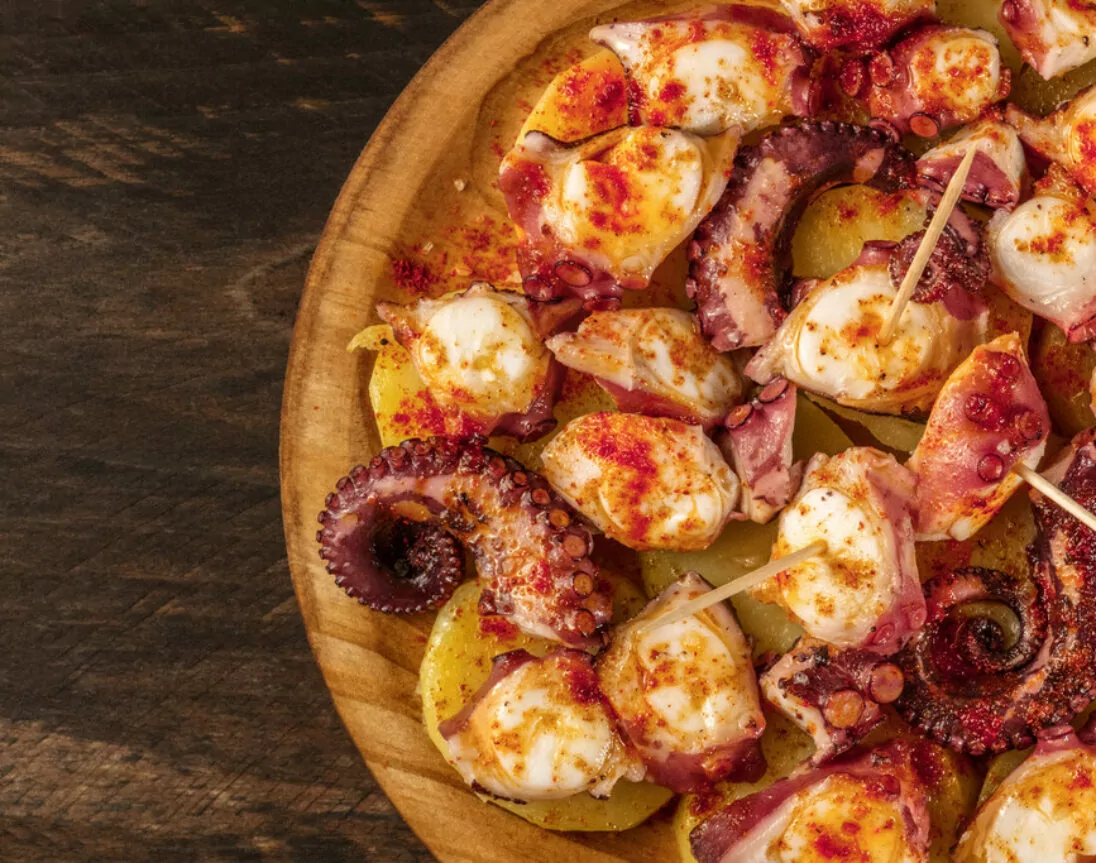 Pulpo a la gallega en Santiago