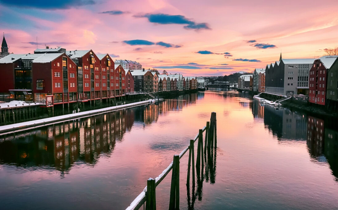 Río Nidelva en Trondheim