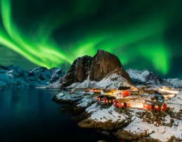 Aurora boreal en Noruega