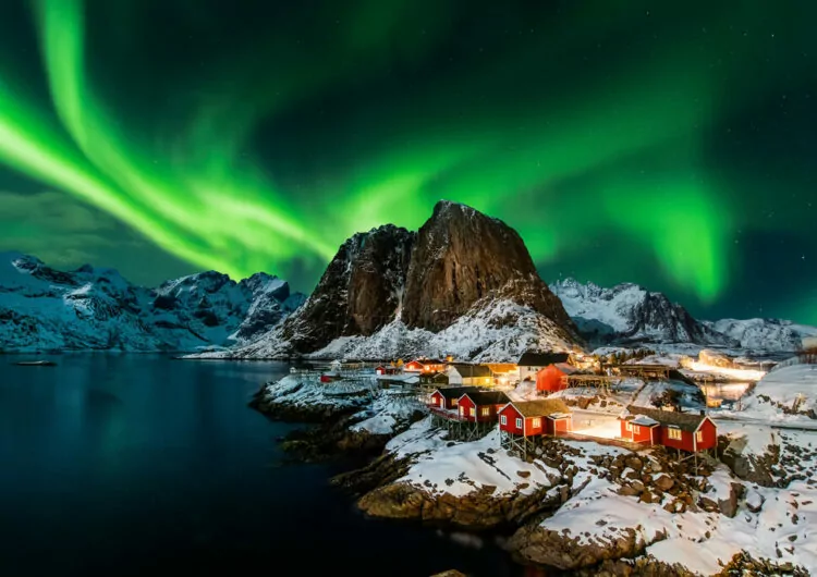 Aurora boreal en Noruega